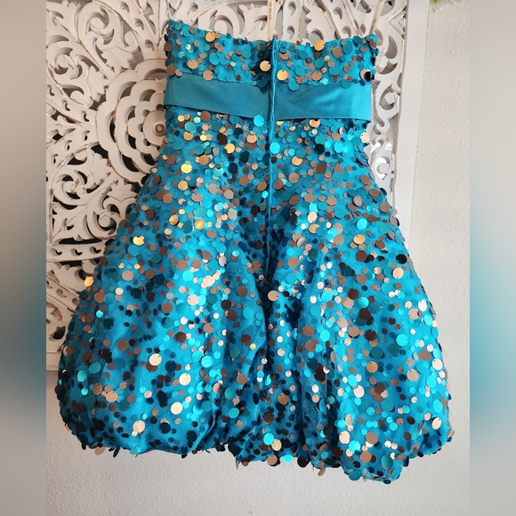 SHERRI HILL PROM BUBBLE DRESS EUC SIZE 2 - Picture 6 of 16